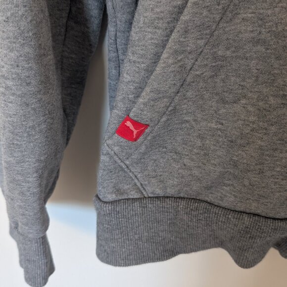 Puma, Zip up Hoodie, gray, Size Medium - Picture 6 of 8